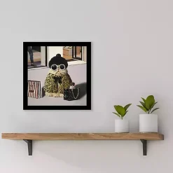 Kirklands Home Framed Art|Retail Therapy Cat Framed Art Print