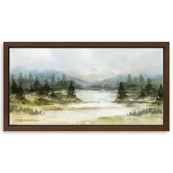 Kirklands Home Framed Art|River View Framed Canvas Art Print