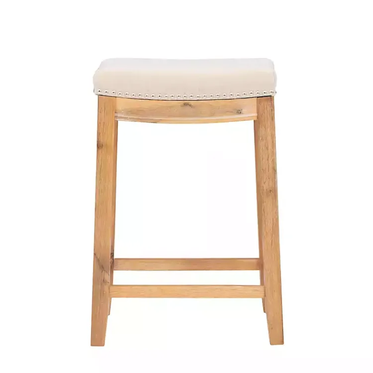 Kirklands Home Bar Stools & Counter Height Stools|Riverdale Acacia Wood Counter Stool White