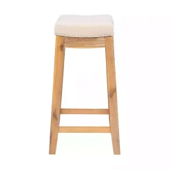 Kirklands Home Bar Stools & Counter Height Stools|Riverdale Acacia Wood Counter Stool White