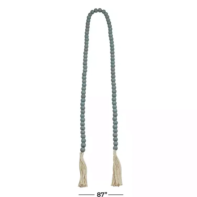 Sale Robin's Egg Bohemian Tassel Garland Decorative Accents