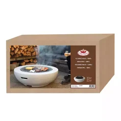 Kirklands Home Fire Pits|Round Fire Bowl and Spark Screen Set