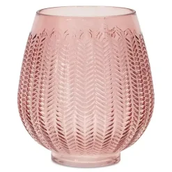 Sale Round Textured Glass Vase, 8 in. Vases