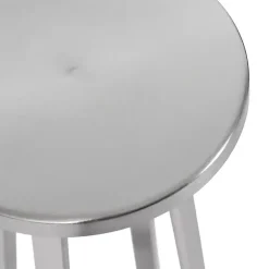 Kirklands Home Accent & End Tables|Round Zia Metal Accent Table Silver