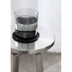 Kirklands Home Accent & End Tables|Round Zia Metal Accent Table Silver