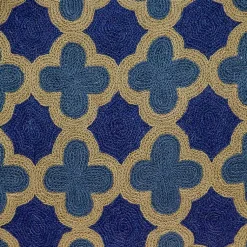 Outlet Royal Blue Quatrefoil Lumbar Throw Pillow Pillows