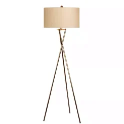Kirklands Home Floor Lamps|Rusted Metal Tripod Floor Lamp Silver