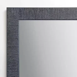 Kirklands Home Framed Mirrors|Rustic Black Ryan Profile Mirror