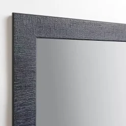 Kirklands Home Framed Mirrors|Rustic Black Ryan Profile Mirror