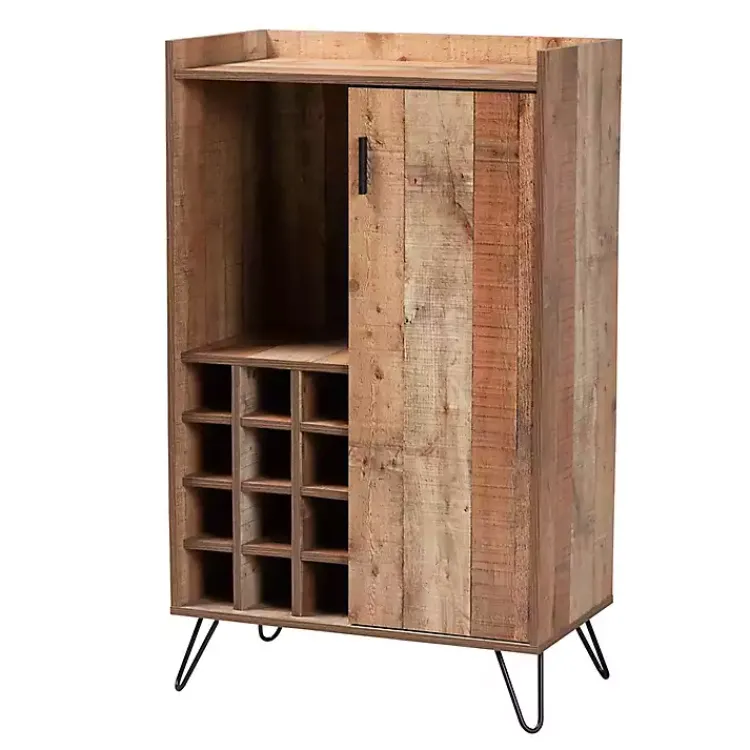 Kirklands Home Cabinets & Sideboards|Rustic Hairpin Wine Cabinet Brown