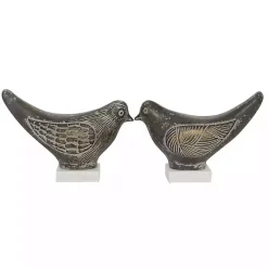 Sale Rustic Etched Birds 2-pc. Figurine Set Statues & Figurines