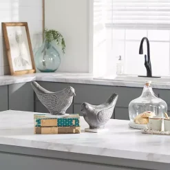 Sale Rustic Etched Birds 2-pc. Figurine Set Statues & Figurines