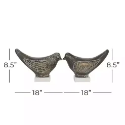 Sale Rustic Etched Birds 2-pc. Figurine Set Statues & Figurines