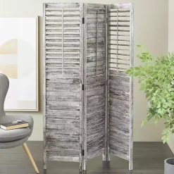 Hot Rustic Shutter Trifold Room Divider Decorative Accents