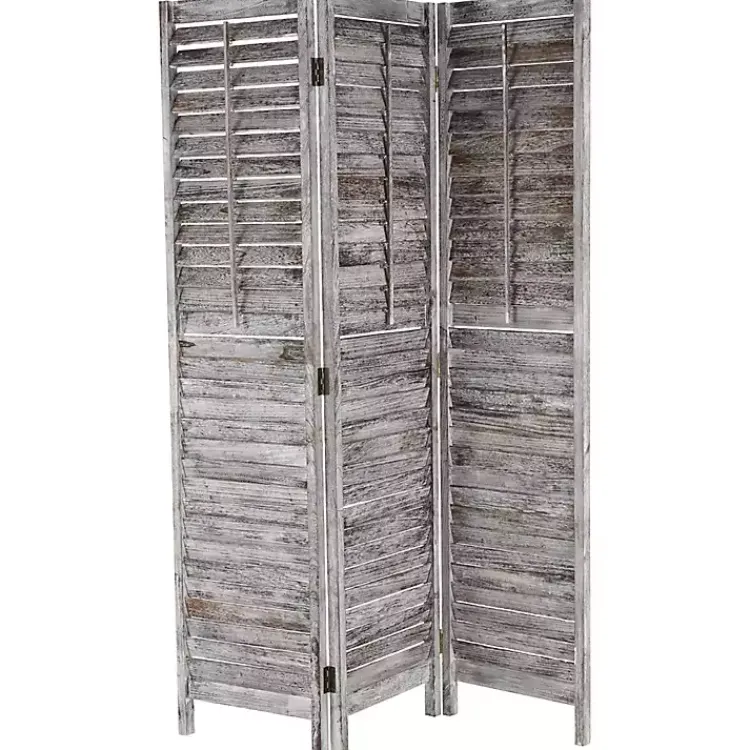 Hot Rustic Shutter Trifold Room Divider Decorative Accents