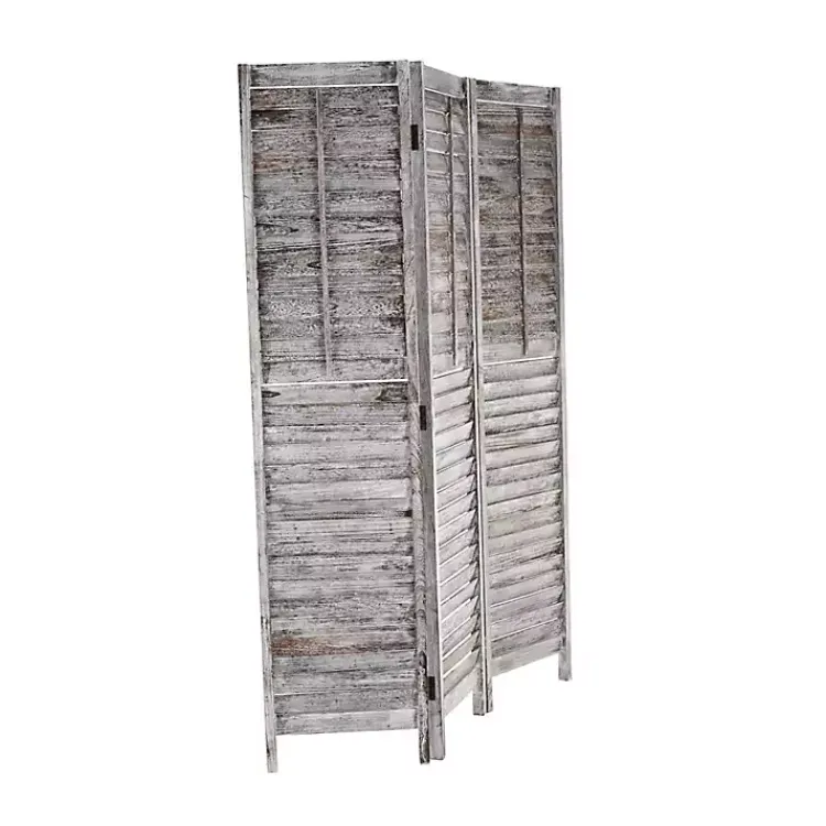 Hot Rustic Shutter Trifold Room Divider Decorative Accents