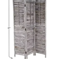 Hot Rustic Shutter Trifold Room Divider Decorative Accents