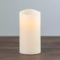 New Rustic LED Pillar Candle, 3x6 in. Flameless Candles