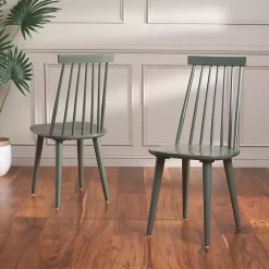 Kirklands Home Dining Chairs|Sage Burris Dining Chairs, Set of 2 Green
