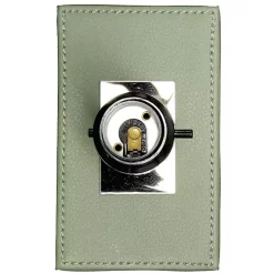 Kirklands Home Table Lamps|Sage Leather Charging Table Lamp Green