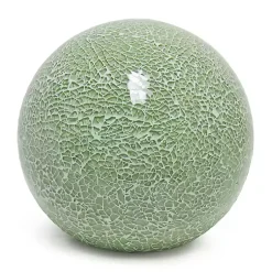 Kirklands Home Table Lamps|Sage Mosaic Ball Table Lamp Green