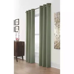 Kirklands Home Curtains & Drapes|Sage Room Darkening Curtain Panel Set, 95 in. Green