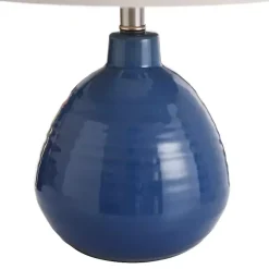 Kirklands Home Table Lamps|Sailor Blue Ceramic Table Lamp Tan