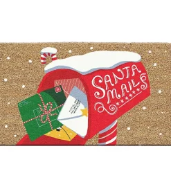 Hot Santa Mail Christmas Coir Doormat Outdoor Christmas Decorations