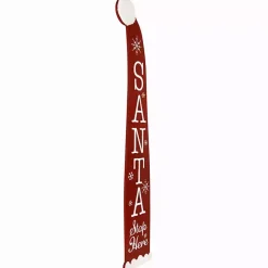 Online Santa Stop Here Porch Board Outdoor Christmas Decorations