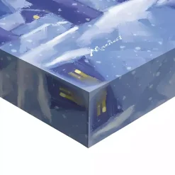 Santa's Flying Sleigh Canvas Art Print Christmas Art & Wall Decor