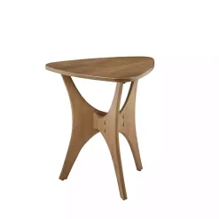 Kirklands Home Accent & End Tables|Savannah Wooden Triangle Accent Table Brown