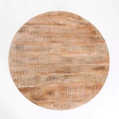 Kirklands Home Coffee Tables|Sawmark Round Drum Coffee Table Brown