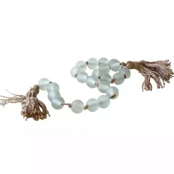 Best Sea Glass Beaded Garland with Tassels Decorative Accents