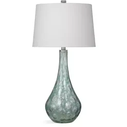 Kirklands Home Table Lamps|Seafoam Green Teardrop Table Lamp White