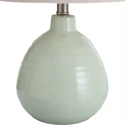 Kirklands Home Table Lamps|Seafoam Mint Green Ceramic Table Lamp Tan