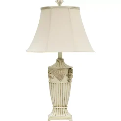 Kirklands Home Table Lamps|Seaside Cream Table Lamp Ivory
