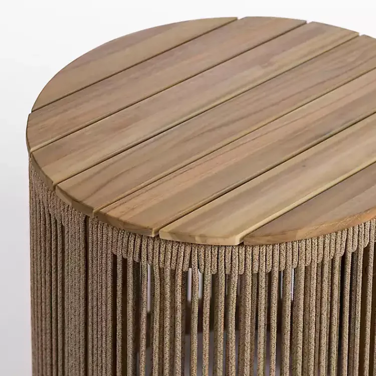 Kirklands Home Outdoor Tables|Seaside Outdoor Accent Table Brown