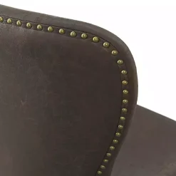 Kirklands Home Dining Chairs|Sevana Faux Leather Dining Chairs, Set of 2 Brown