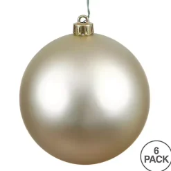 Online Shatterproof Champagne Ball Ornaments, Set of 6 Christmas Ornaments