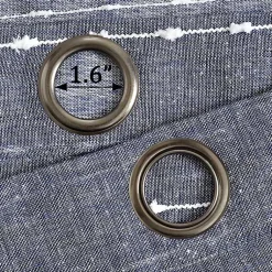 Kirklands Home Curtains & Drapes|Sheer Navy Textured Curtain Panel Set, 84 in. Blue