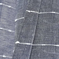 Kirklands Home Curtains & Drapes|Sheer Navy Textured Curtain Panel Set, 84 in. Blue