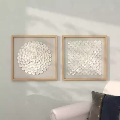 Kirklands Home Framed Art|Shell Design Shadow Box 2-pc. Wall Art