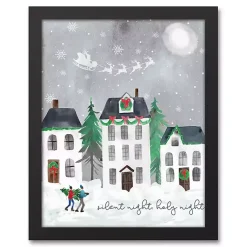 Outlet Silent Night Holy Night Canvas Wall Plaque Christmas Art & Wall Decor