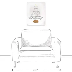 Outlet Silent Night Tree Canvas Art Print Christmas Art & Wall Decor