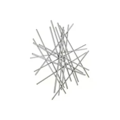 Kirklands Home Wall Plaques|Abstract Metal Bar Wall Plaque Silver