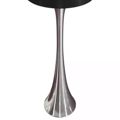 Kirklands Home Table Lamps|Silver and Tapered Table Lamps, Set of 2 Black