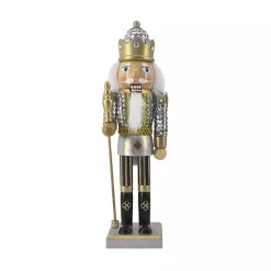 Sale Silver and Gold Sequin Soldier Nutcracker Christmas Decorations