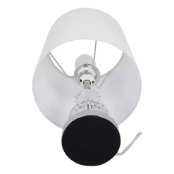 Kirklands Home Table Lamps|Silver Crystal Orb Table Lamps, Set of 2 White