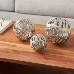Online Cut-Out Metal Orbs, Set of 3 Bowl Filler