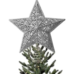Best Glitter Classic Star Tree Topper Christmas Tree Decorations